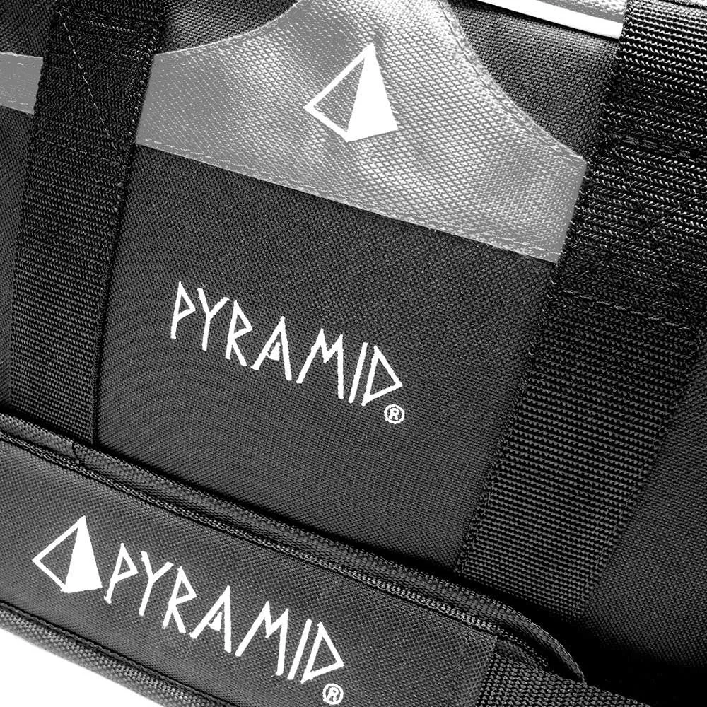 Pyramid Path Double 2 Ball Tote Plus Clear Top Bowling Bag with Large Separate Compartment for Bowling Shoes (Up To US Mens Size 15) or Accessories