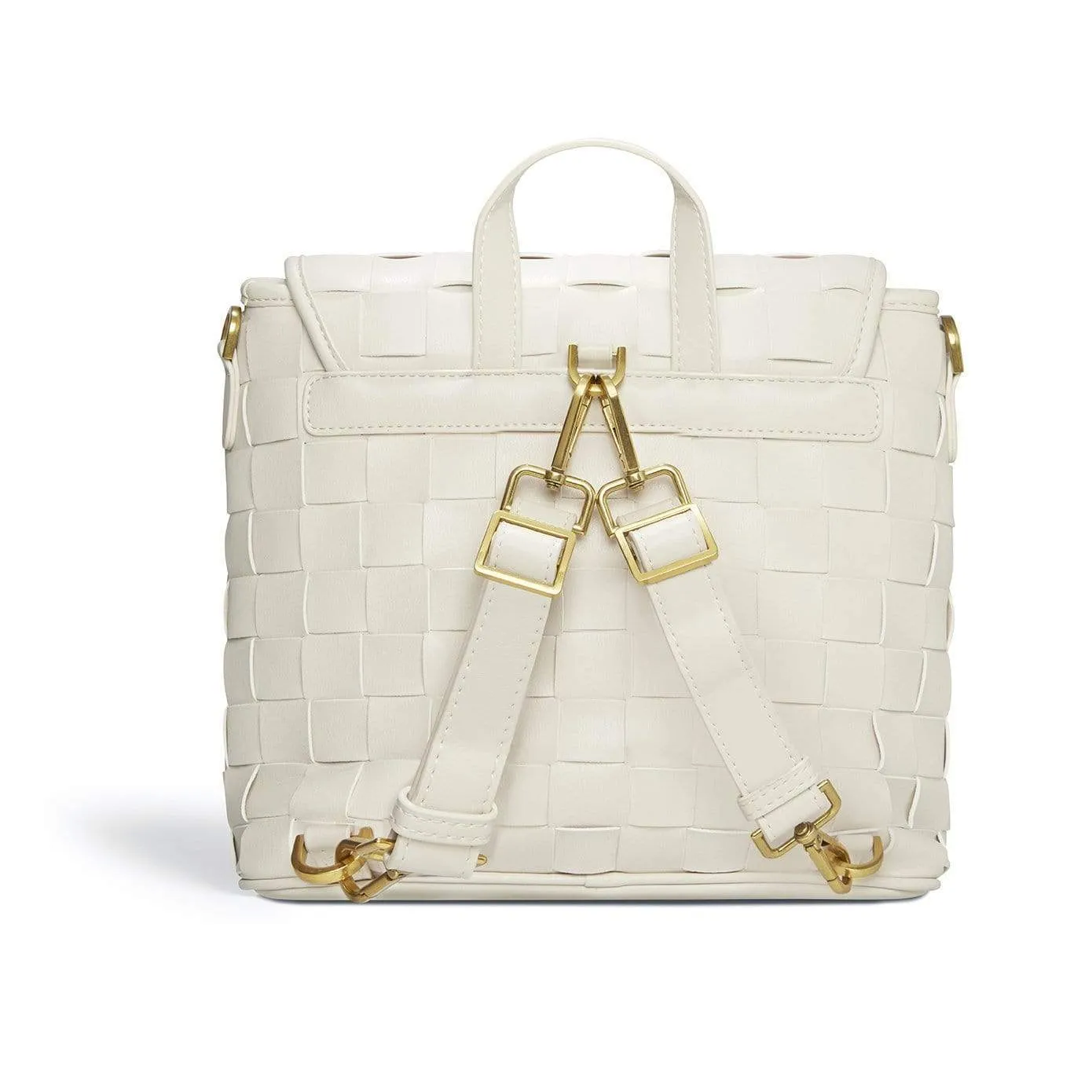 Rosie Vegan Leather Mini Backpack | White