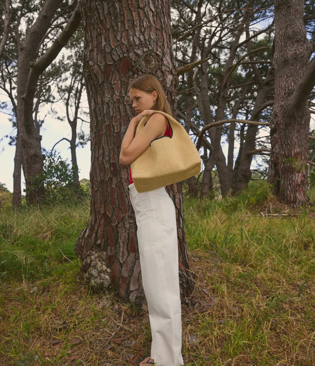 Rylan Blake Raffia Hobo