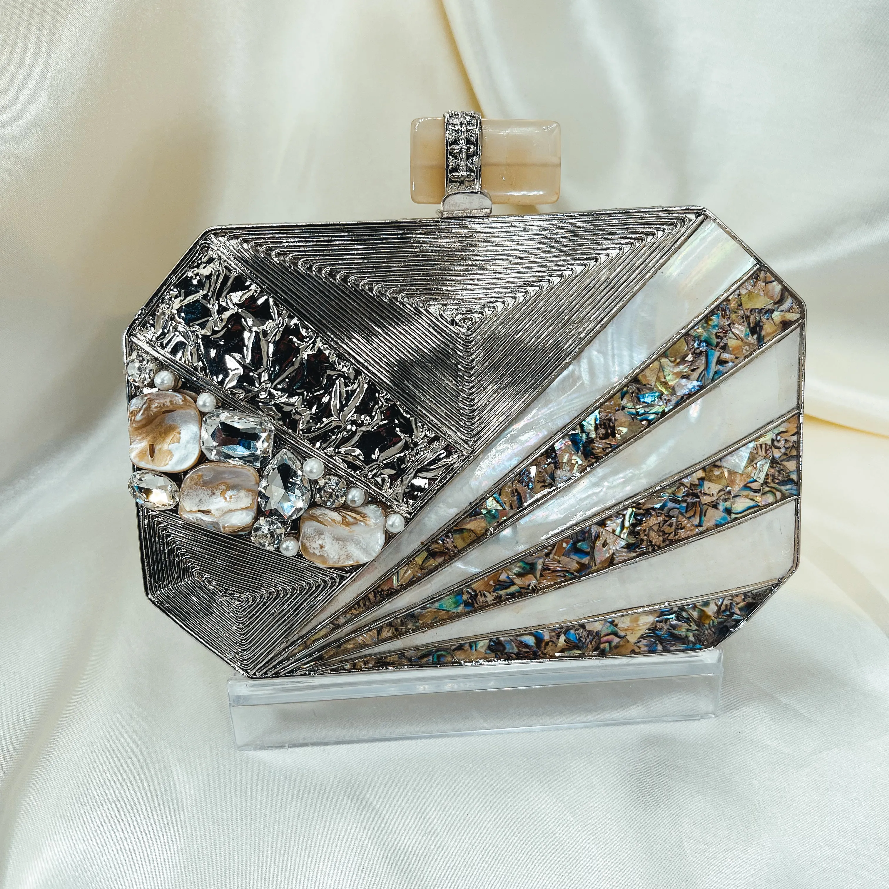SANIA Clutch (Silver)