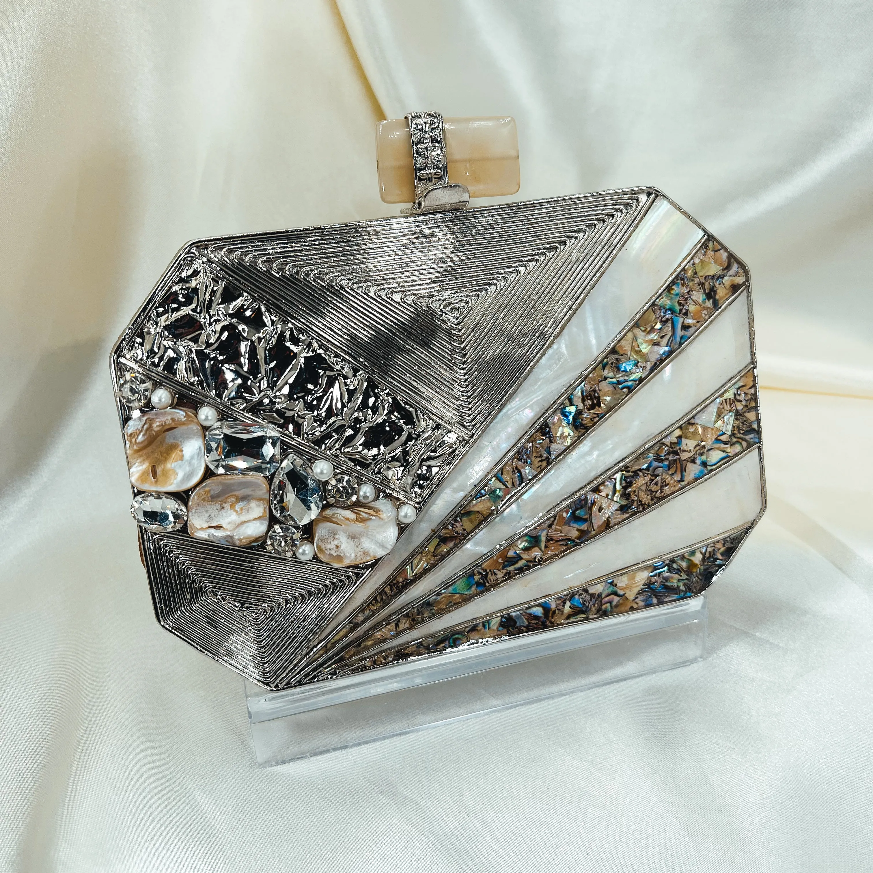 SANIA Clutch (Silver)