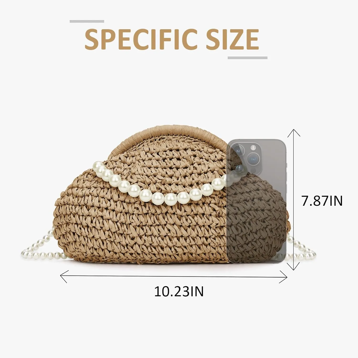 Straw Clutch Purses for Women Woven Straw Crossbody Bag Shoulder Handbag Clutch Purses for Women Straw Clutch Bag