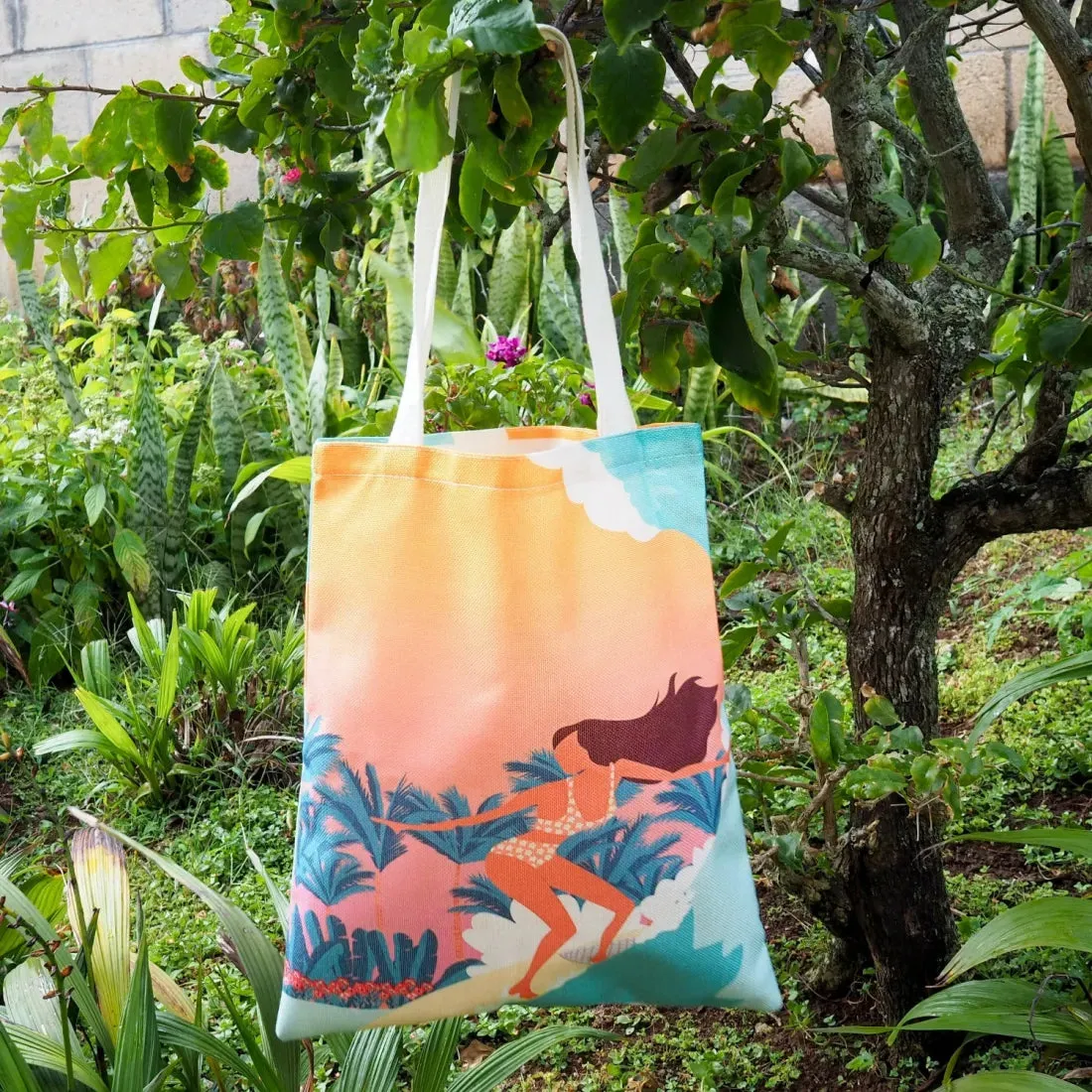 Surfer Gal Eco Canvas Bag