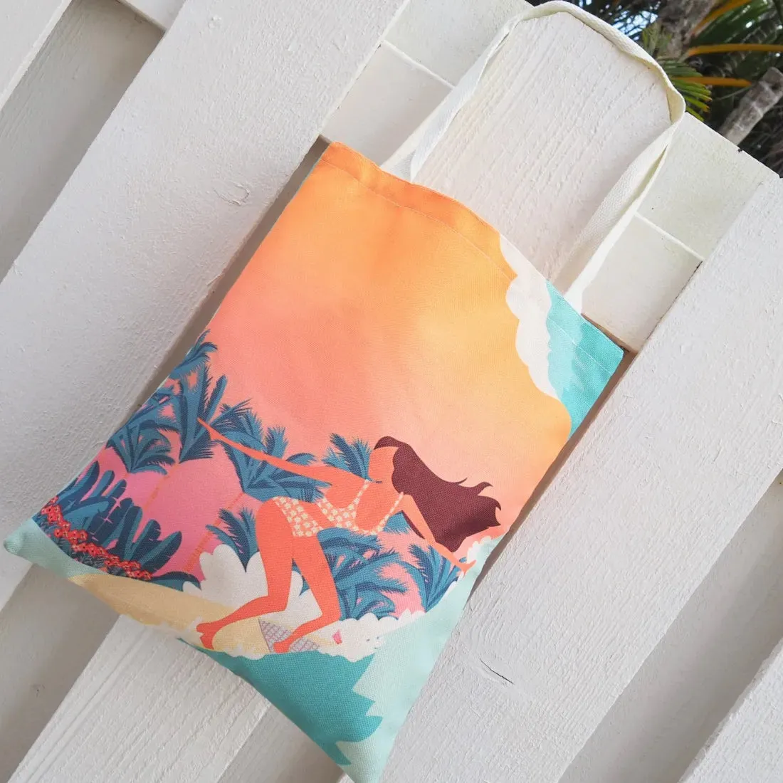 Surfer Gal Eco Canvas Bag