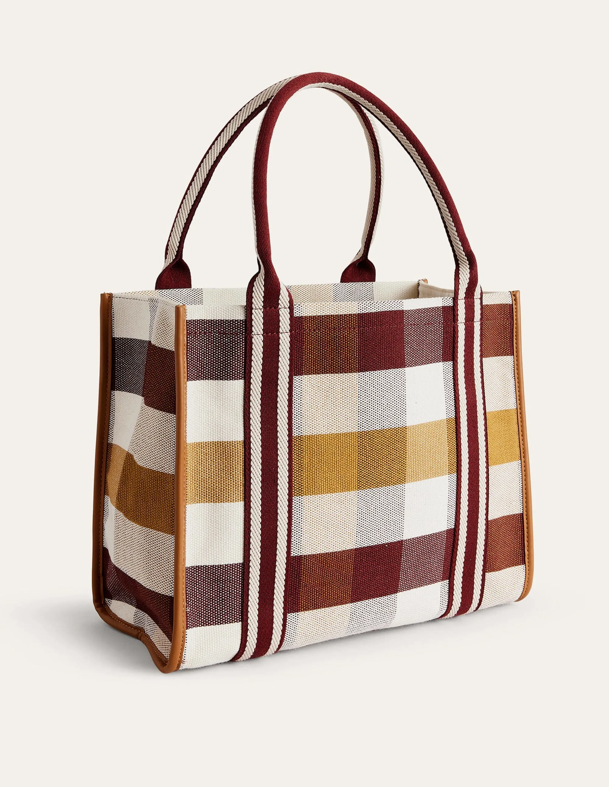 Tilda Canvas Tote Bag-Check