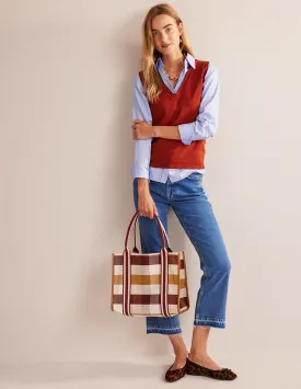 Tilda Canvas Tote Bag-Check