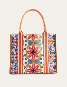 Tilda Canvas Tote Bag-Tapestry, Geo