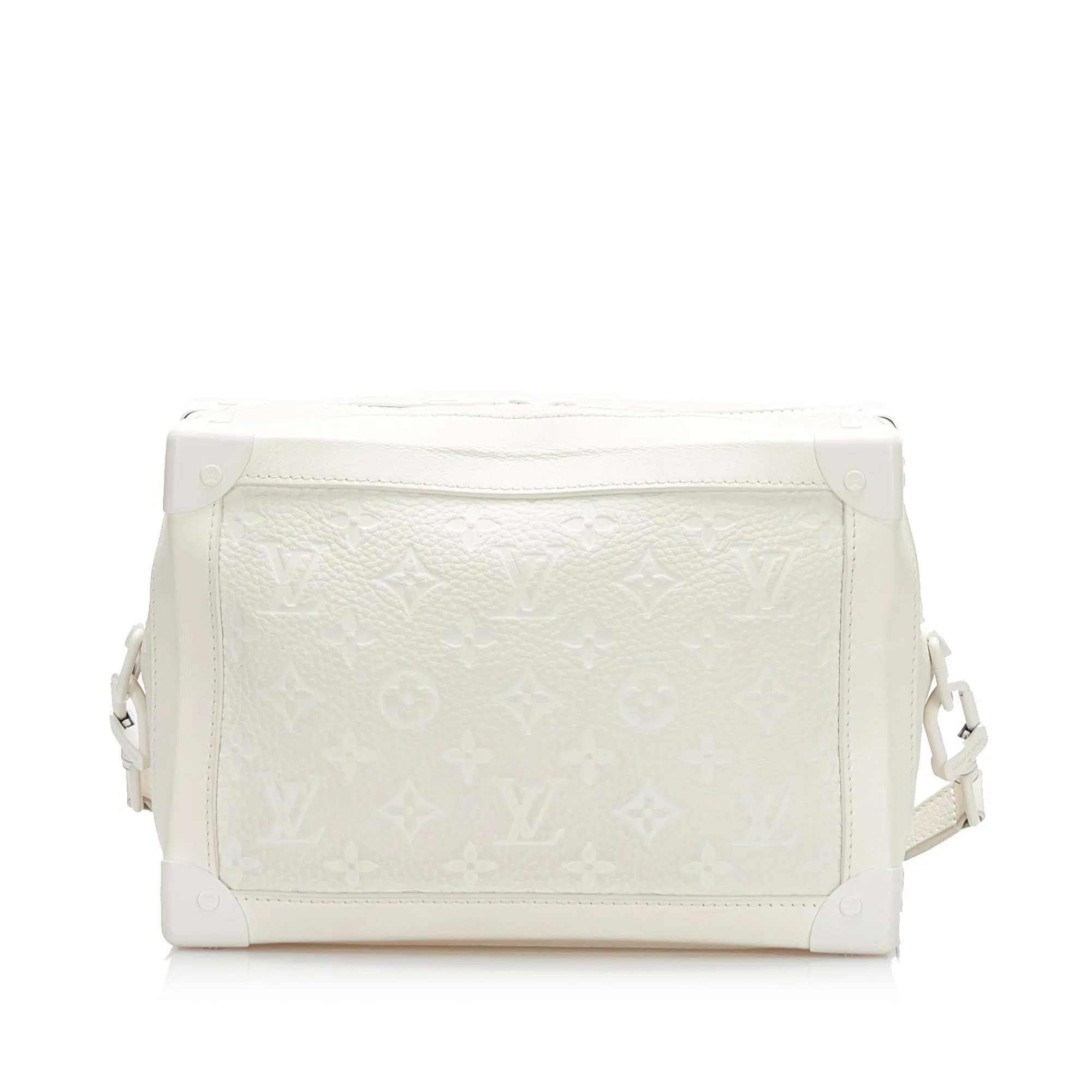Trendy Inspired Louis Vuitton Soft Trunk White Taurillon