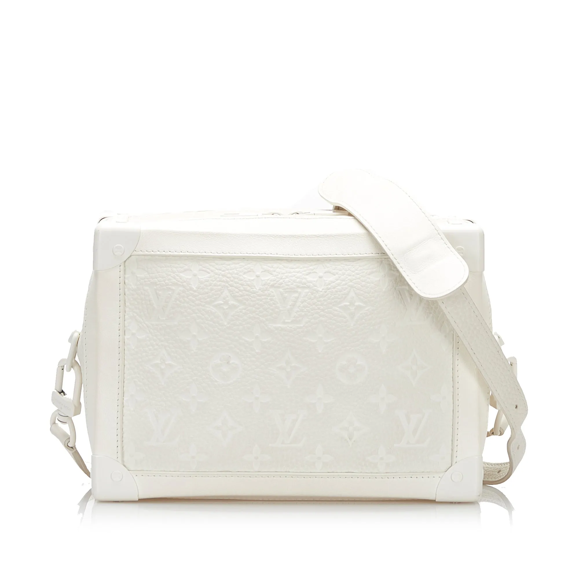 Trendy Inspired Louis Vuitton Soft Trunk White Taurillon