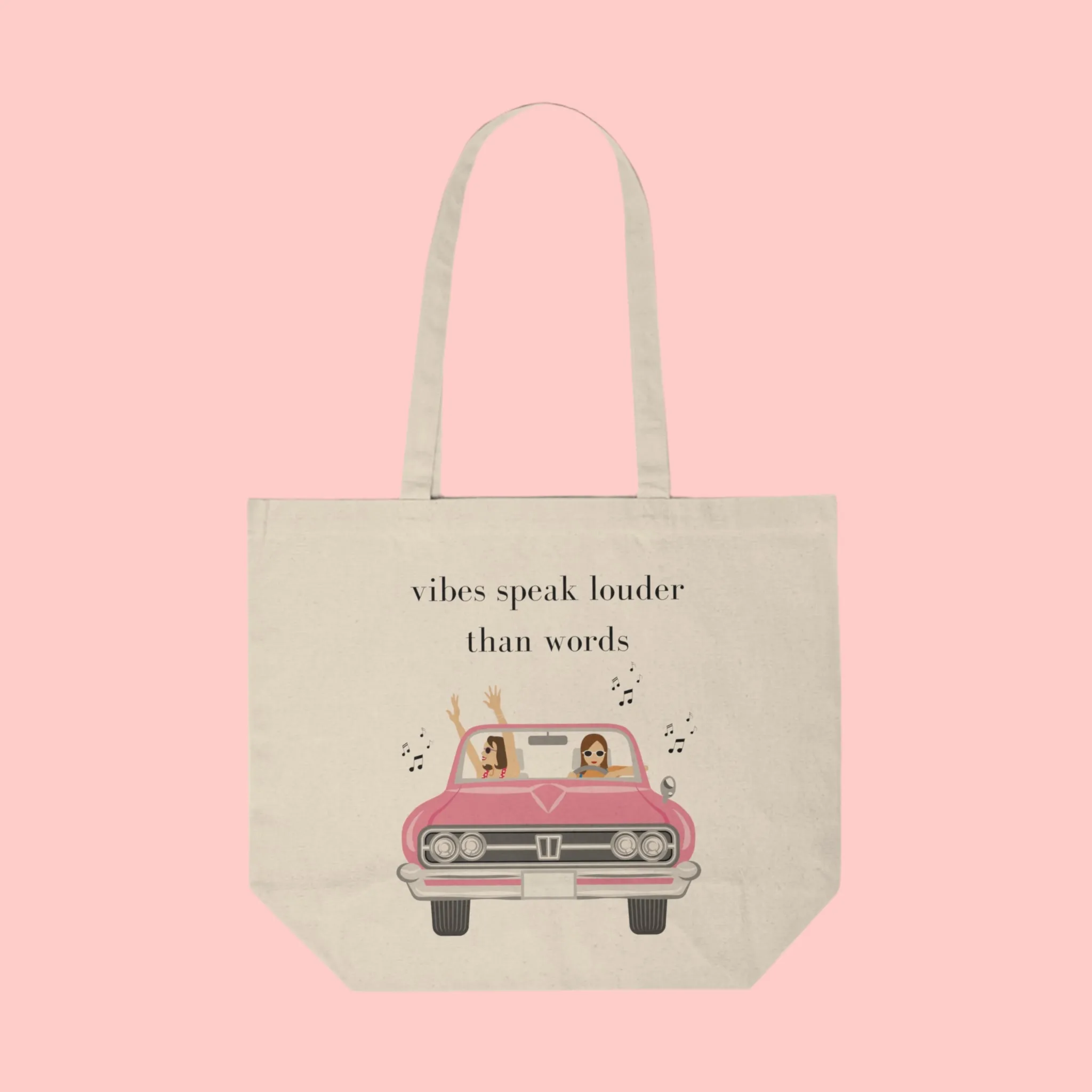 Vibes Speak Louder Than Words- Tote Bag