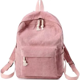 Vvsha backpack inspo Schoolbag Women's Korean-Style Harajuku Regular Script Ulzzang High School Student Personality Corduroy Preppy Style Backpack Women's Backpack