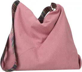 Women Corduroy Tote Bag Large Shoulder Hobo Bag for Women Boho Casual Handbag Purse