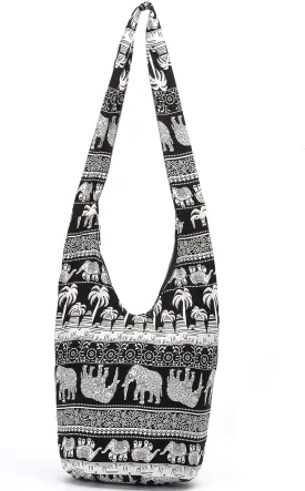 Women Shoulder Handbags Fashion canvas Hippie Crossbody Bags Bohemian Animal Prints Hobo Bags