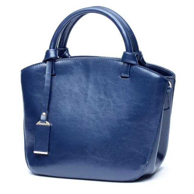Women Vintage Rich and Premium Faux-Leather Women Tote Bag with Leather Tag